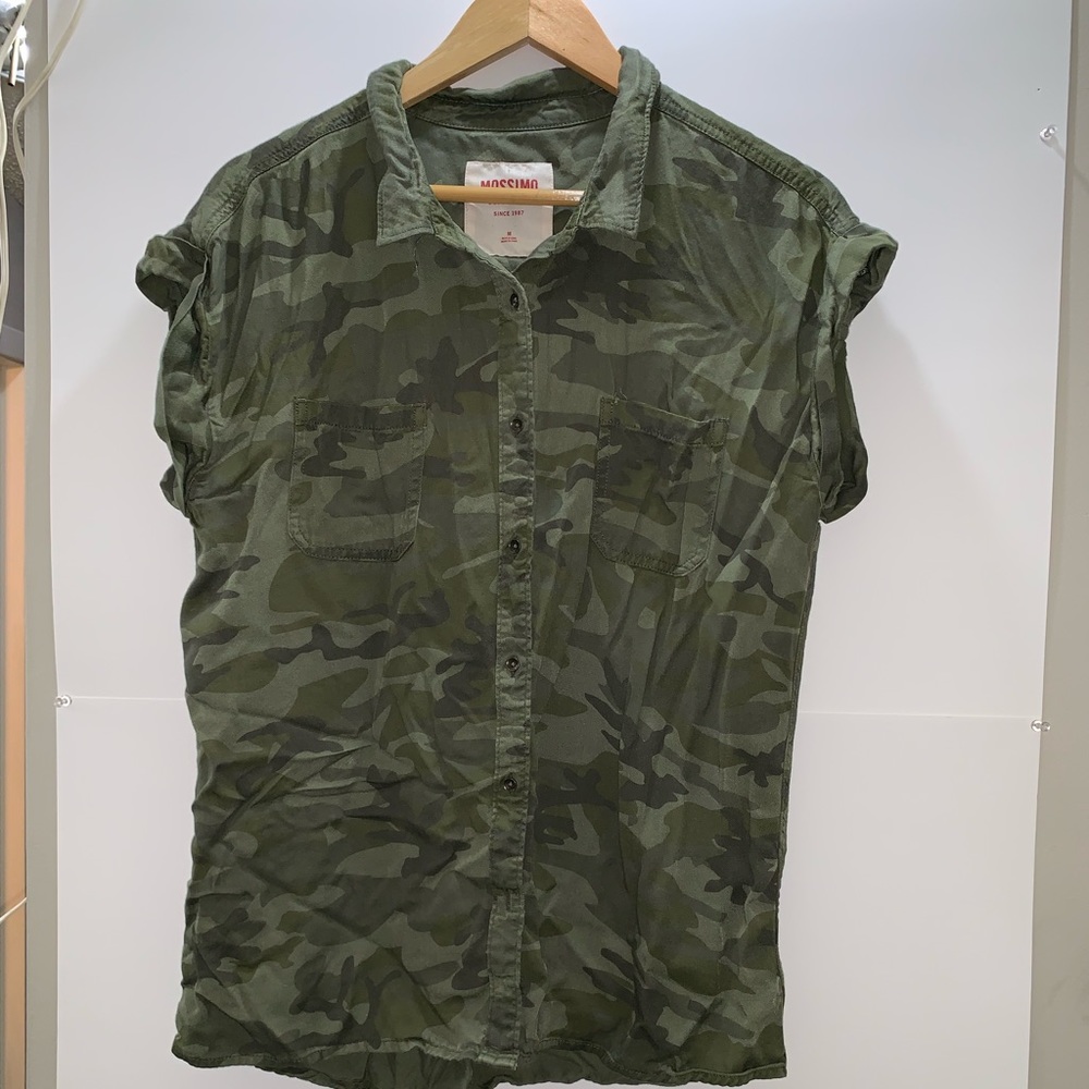 Mossimo camouflage button down shit